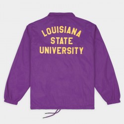 LSU Tigers Roaring Logo Retro Coaches Jacket LSU Tigers Roaring Logo Retro Coaches Jacket