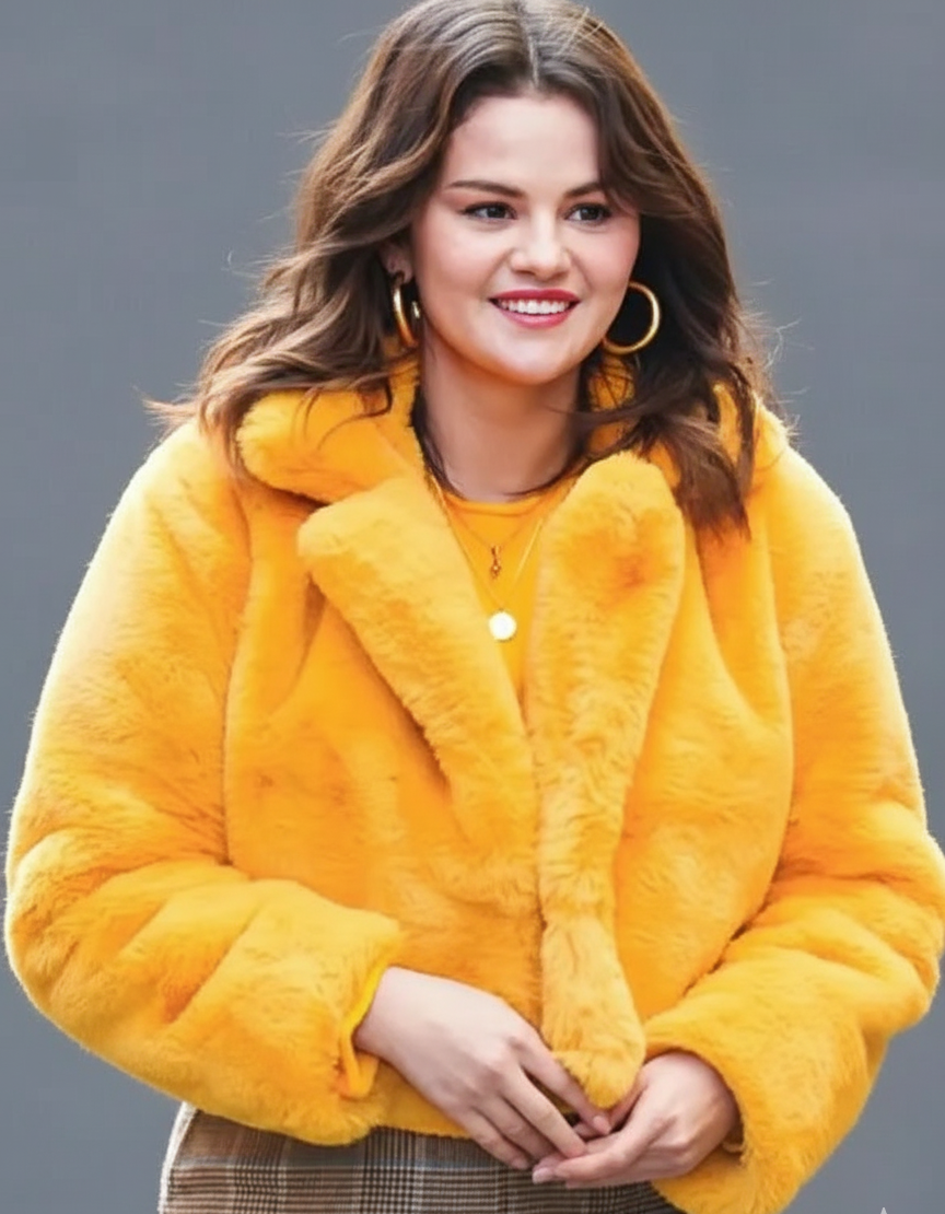 Mabel Mora Season 4 Yellow Faux-Sherpa Jacket – Only Murders in