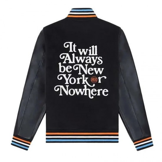 Mariska Hargitay New York Knicks Nowhere Varsity Jacket