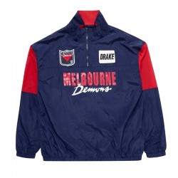 Melbourne Demons Navy Throwback Windbreaker Jacket