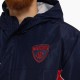 Melbourne Demons Stadium Navy and Red Hooded Jacket Melbourne Demons Stadium Navy and Red Hooded Jacket