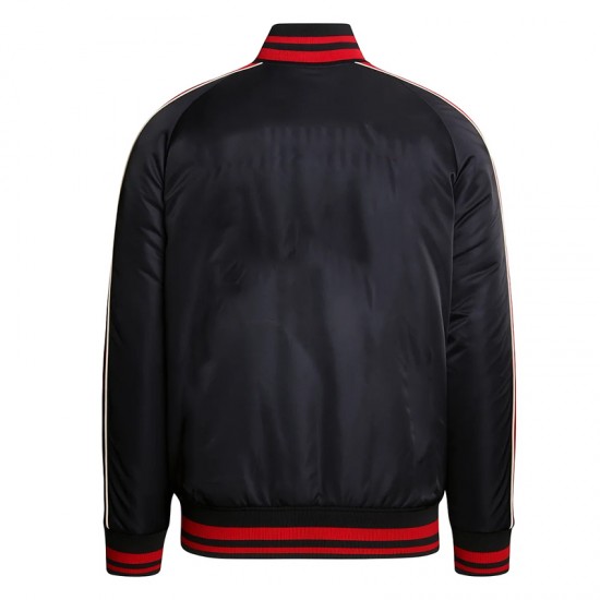Melbourne Demons Vintage Navy Bomber Full-Zip Jacket Melbourne Demons Vintage Navy Bomber Full-Zip Jacket