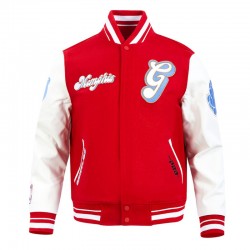 Memphis Grizzlies 2024/25 City Edition Chenille Red Varsity Jacket Memphis Grizzlies 2024/25 City Edition Chenille Red Varsity Jacket