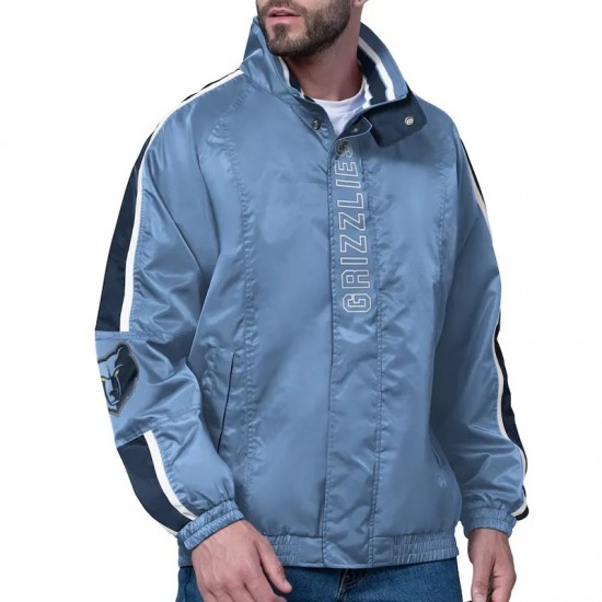 Memphis Grizzlies Freestyle Blue Lightweight Full-Zip Jacket Memphis Grizzlies Freestyle Blue Lightweight Full-Zip Jacket
