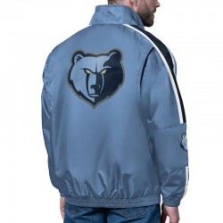 Memphis Grizzlies Freestyle Blue Lightweight Full-Zip Jacket Memphis Grizzlies Freestyle Blue Lightweight Full-Zip Jacket