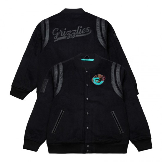 Memphis Grizzlies Nights Walk The Tunnel Black Varsity Jacket