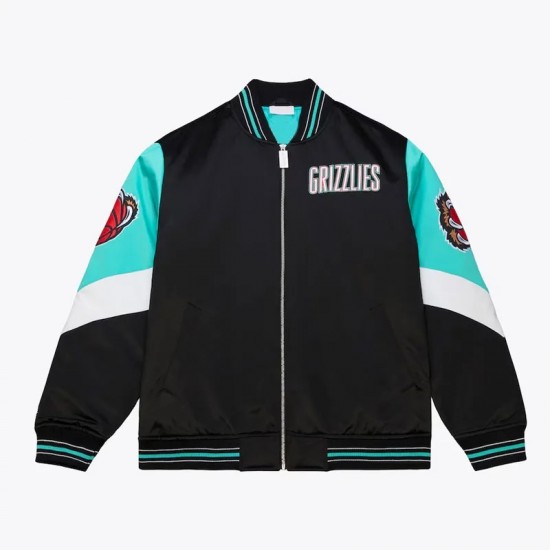 Memphis Grizzlies Throw It Back Heavyweight Satin Jacket Memphis Grizzlies Throw It Back Heavyweight Satin Jacket