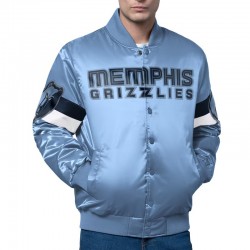 Memphis Grizzlies Triple Option Varsity Satin Jacket