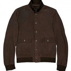 Men Brown Suede Leather Jacket Men Brown Suede Leather Jacket