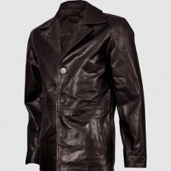 Men's Beautiful Brown Leather Blazer