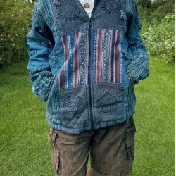 Men's Boho Patchwork Fleece-Lined Winter Jacket Men's Boho Patchwork Fleece-Lined Winter Jacket