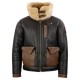 Men’s F-35 Aviator Chocolate Sheepskin Jacket
