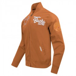 Men's Milwaukee Bucks Brown Paint The City Full-Zip Jacket Men's Milwaukee Bucks Brown Paint The City Full-Zip Jacket