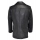 Men’s Naval Black Leather Peacoat Men’s Naval Black Leather Peacoat