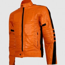 Men’s Orange Leather Jacket for Street Fashion Men’s Orange Leather Jacket for Street Fashion