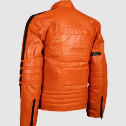Men’s Orange Leather Jacket for Street Fashion Men’s Orange Leather Jacket for Street Fashion