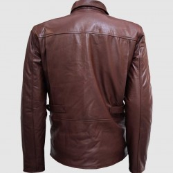 Men’s Super Unique Brown Leather Jacket