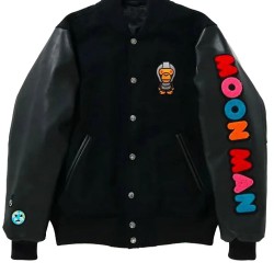Men’s X Kid Cudi Moon Man Letterman Jacket Men’s X Kid Cudi Moon Man Letterman Jacket