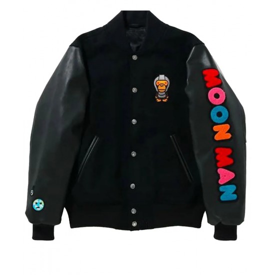Men’s X Kid Cudi Moon Man Letterman Jacket Men’s X Kid Cudi Moon Man Letterman Jacket
