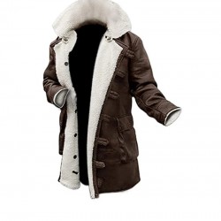 Men Shearling Leather Coat