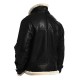 Men’s Black RAF Aviator Vintage B3 Hooded Sheepskin Bomber Jacket