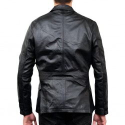 Mens Black Leather Blazer Mens Black Leather Blazer