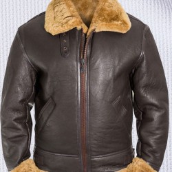 Men’s Brown RAF WWII Aviator Vintage Real Shearling Sheepskin Flying Leather Jacket Men’s Brown RAF WWII Aviator Vintage Real Shearling Sheepskin Flying Leather Jacket
