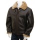Men’s Brown RAF Aviator Vintage Real Shearling Sheepskin Flying Leather Jacket Men’s Brown RAF Aviator Vintage Real Shearling Sheepskin Flying Leather Jacket