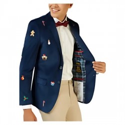 Mens Christmas Blue Blazer Mens Christmas Blue Blazer