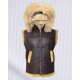 Mens Hooded B3 Aviator Fur Shearling RAF Leather Vest