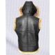 Mens Hooded B3 Aviator Fur Shearling RAF Leather Vest