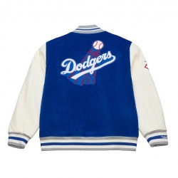 Men's LA Dodgers M&N Royal Off Day Cooperstown-style Varsity Jacket Men's LA Dodgers M&N Royal Off Day Cooperstown-style Varsity Jacket
