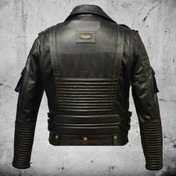 Men's Premium Cowhide Leather Motorcycle Jacket  Men's Premium Cowhide Leather Motorcycle Jacket