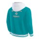 Miami Dolphins Aqua Cotton Hooded Jacket