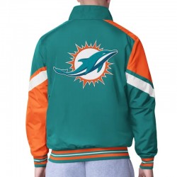 Miami Dolphins Strong Arm Aqua Full-Zip Jacket