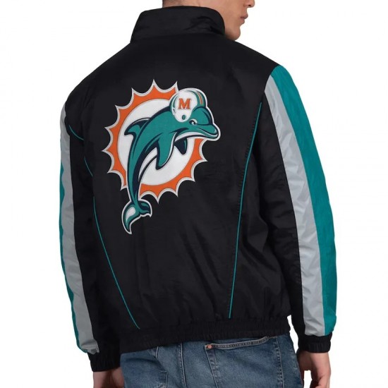 Miami Dolphins Thursday Night Gridiron Half-Zip Jacket Miami Dolphins Thursday Night Gridiron Half-Zip Jacket