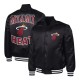 Miami Heat Adaptive Bold Logo Varsity Satin Jacket