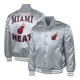 Miami Heat Adaptive Bold Logo Varsity Satin Jacket