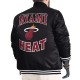 Miami Heat Adaptive Bold Logo Varsity Satin Jacket