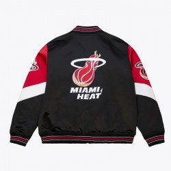 Miami Heat Throw It Back Heavyweight Satin Jacket