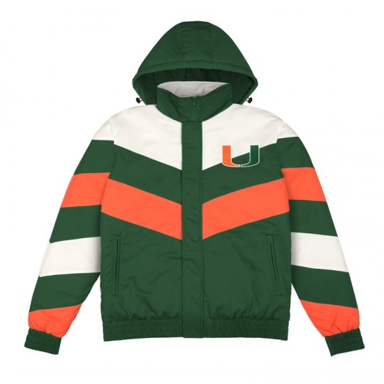 Miami Hurricanes Gamebreaker Hooded Jacket Miami Hurricanes Gamebreaker Hooded Jacket