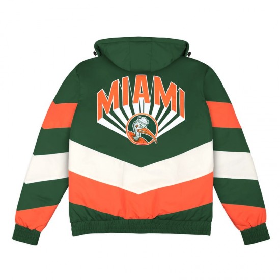 Miami Hurricanes Gamebreaker Hooded Jacket Miami Hurricanes Gamebreaker Hooded Jacket