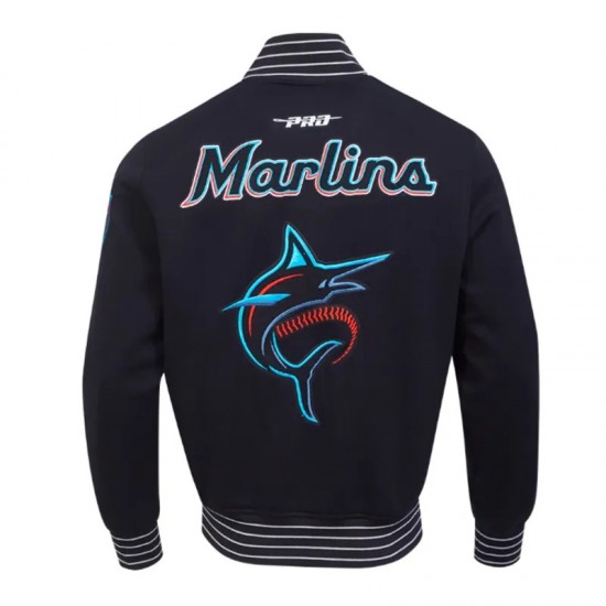 Miami Marlins Current Logo Game Day Black Jacket