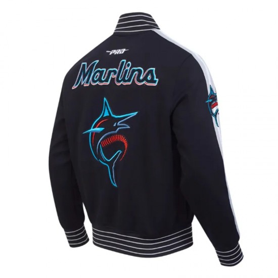 Miami Marlins Current Logo Game Day Black Jacket