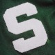 Michigan State Spartans Green and Off White Varsity Jacket