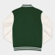 Michigan State Spartans Green and Off White Varsity Jacket