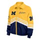 Michigan Wolverines Maize and Blue Throwback Windbreaker Jacket