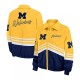 Michigan Wolverines Maize and Blue Throwback Windbreaker Jacket