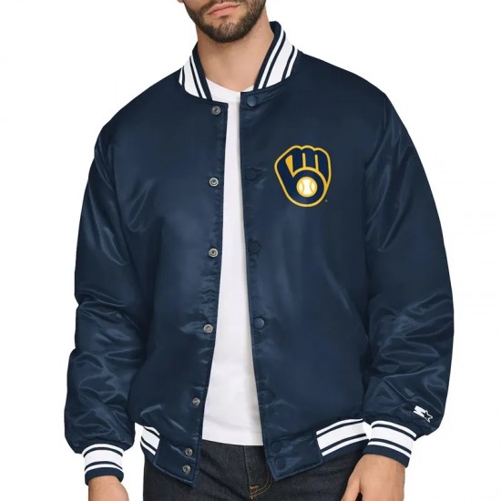 Milwaukee Brewers Home Plate Printed Graphic Jacket