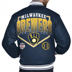 Milwaukee Brewers Home Plate Printed Graphic Jacket